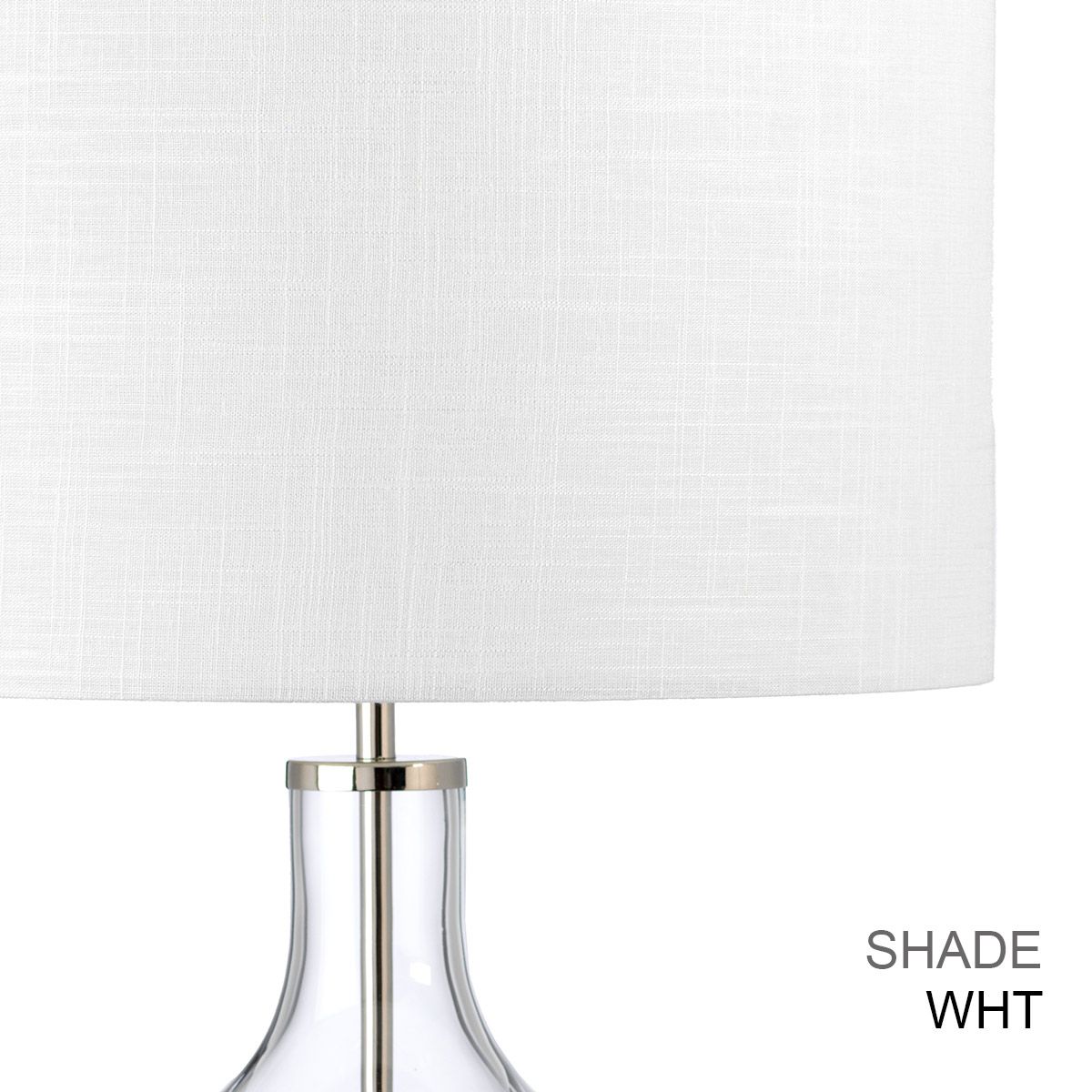Elstead Lighting Table Lamp from the Orb range. Orb 1 Light Table Lamp (Complete with Black Shade) – SKU ORB-CLEAR-PN-BLK