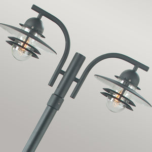 Norlys Oslo 2 Light Lamp Post - Black OS6-BLACK-C