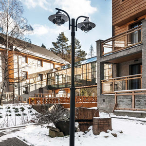 Norlys Oslo 2 Light Lamp Post - Black OS6-BLACK-C