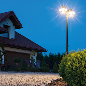 Norlys Oslo 2 Light Lamp Post - Black OS6-BLACK-C