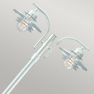 Norlys Oslo 2 Light Lamp Post Galvanised OS6-GAL-C