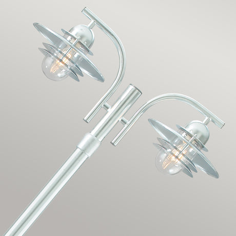 Norlys Oslo 2 Light Lamp Post Galvanised OS6-GAL-C