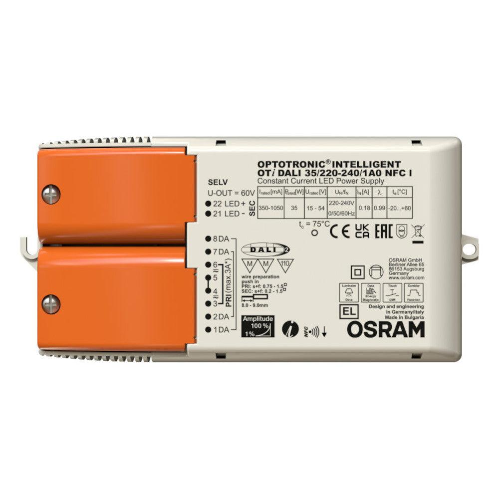 Osram FL-CP-LED/DRI/35W/CC/350-1050MA/DALI OS - Osram Osram LED Drivers Part Number 4062172201810 Osram OT Intelligent 35W 350-1050mA LED Driver Dali Dimming