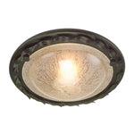 Elstead Lighting Ceiling Flush from the Olivia range. Olivia 1 Light Flush Product Code = OV-F-BLK-GOLD