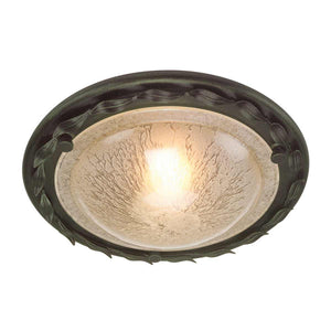 Elstead Lighting Ceiling Flush from the Olivia range. Olivia 1 Light Flush Product Code = OV-F-BLK-GOLD