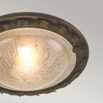 Elstead Lighting Ceiling Flush from the Olivia range. Olivia 1 Light Flush – SKU OV-F-BLK-GOLD