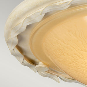 Elstead Lighting Ceiling Flush from the Olivia range. Olivia 1 Light Flush Product Code = OV-F-IV-GOLD