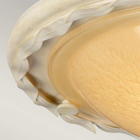 Elstead Lighting Ceiling Flush from the Olivia range. Olivia 1 Light Flush Product Code = OV-F-IV-GOLD