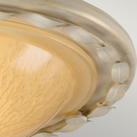 Elstead Lighting Ceiling Flush from the Olivia range. Olivia 1 Light Flush Product Code = OV-F-IV-GOLD