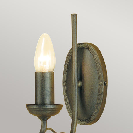 Elstead Lighting Wall Light from the Olivia range. Olivia 1 Light Wall Light Product Code = OV1-BLK-GOLD