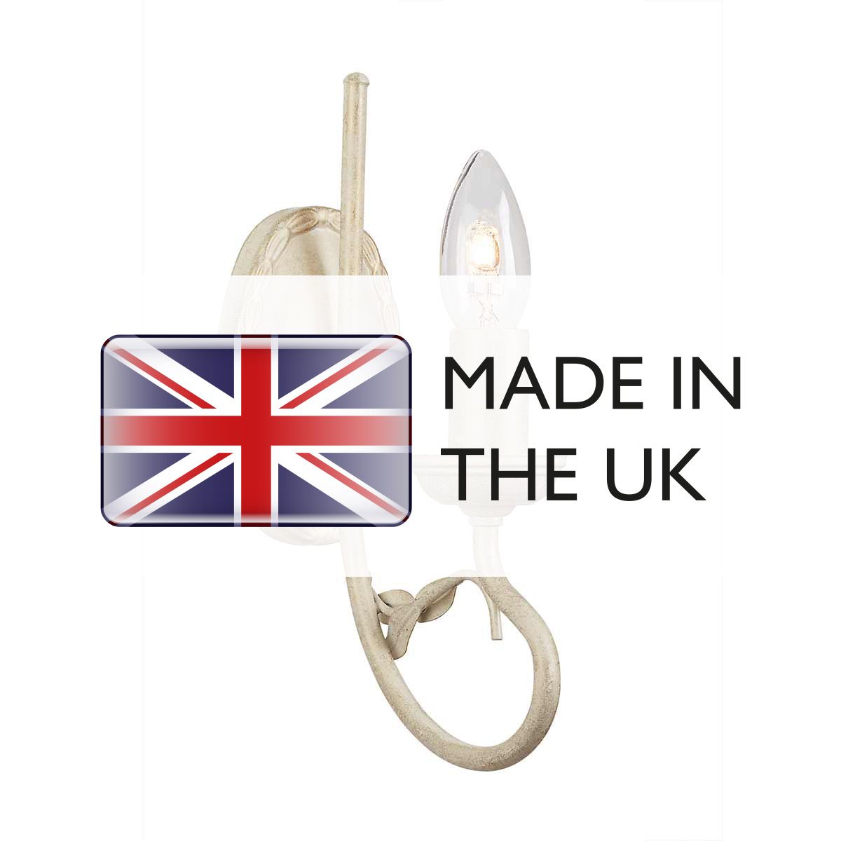 Elstead Lighting Wall Light from the Olivia range. Olivia 1 Light Wall Light – SKU OV1-IVORY-GOLD