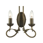 Elstead Lighting Wall Light from the Olivia range. Olivia 2 Light Wall Light Product Code = OV2-BLK-GOLD