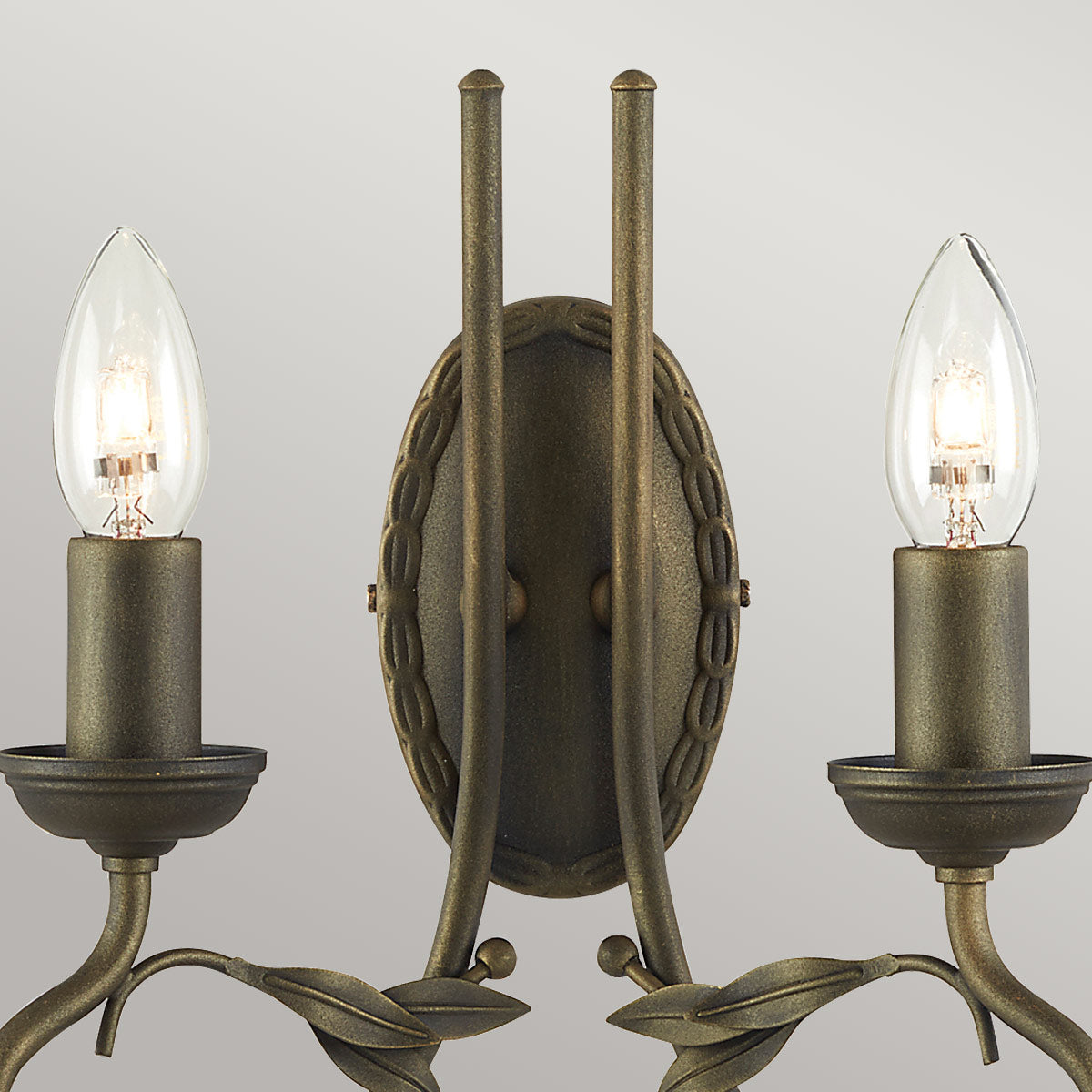 Elstead Lighting Wall Light from the Olivia range. Olivia 2 Light Wall Light Product Code = OV2-BLK-GOLD