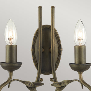 Elstead Lighting Wall Light from the Olivia range. Olivia 2 Light Wall Light Product Code = OV2-BLK-GOLD