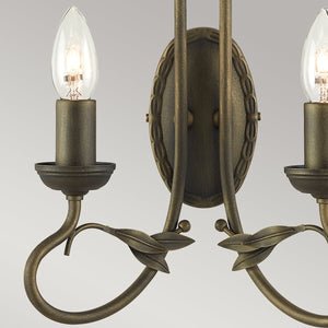 Elstead Lighting Wall Light from the Olivia range. Olivia 2 Light Wall Light Product Code = OV2-BLK-GOLD