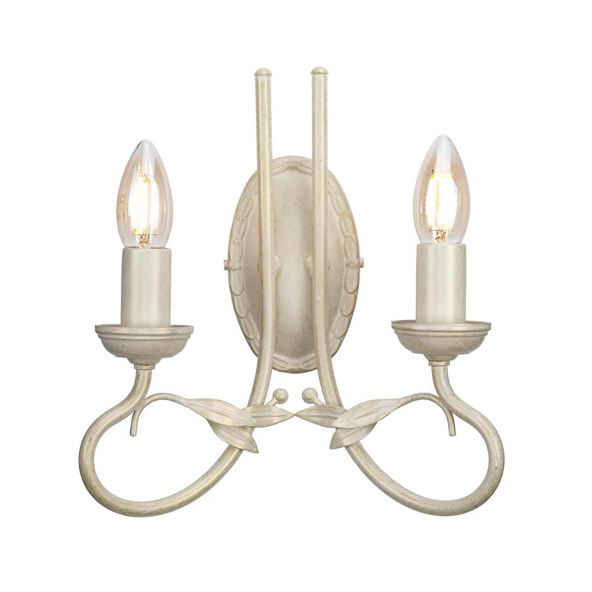Elstead Lighting Wall Light from the Olivia range. Olivia 2 Light Wall Light Product Code = OV2-IVORY-GOLD