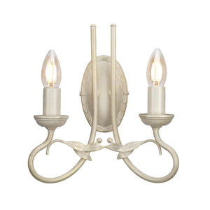 Elstead Lighting Wall Light from the Olivia range. Olivia 2 Light Wall Light Product Code = OV2-IVORY-GOLD