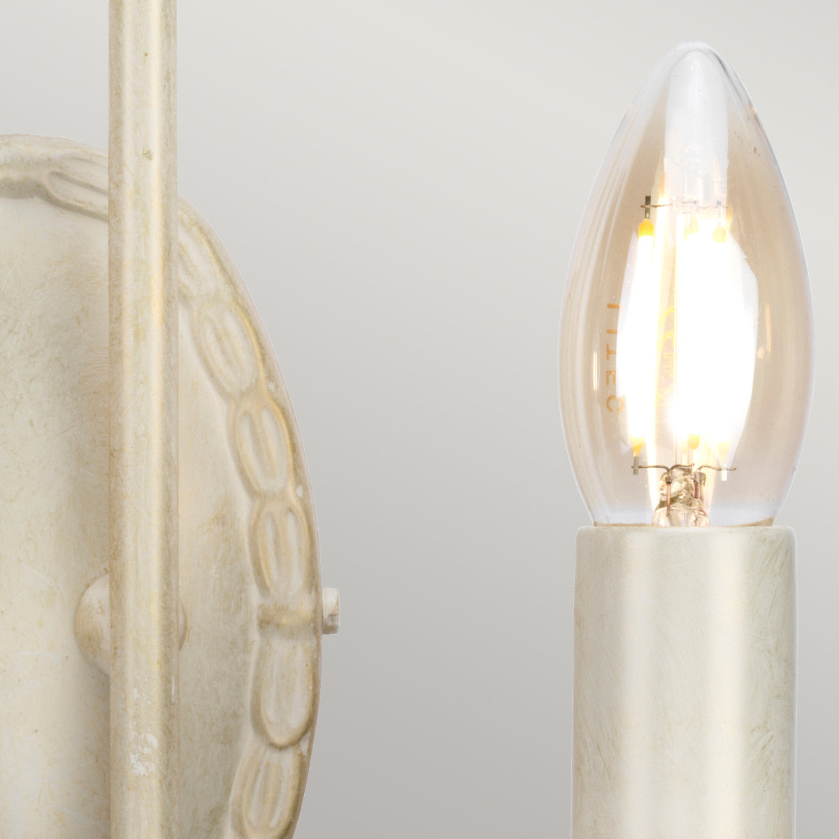 Elstead Lighting Wall Light from the Olivia range. Olivia 2 Light Wall Light Product Code = OV2-IVORY-GOLD