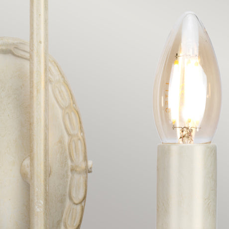 Elstead Lighting Wall Light from the Olivia range. Olivia 2 Light Wall Light Product Code = OV2-IVORY-GOLD
