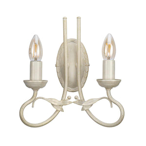 Elstead Lighting Wall Light from the Olivia range. Olivia 2 Light Wall Light Product Code = OV2-IVORY-GOLD