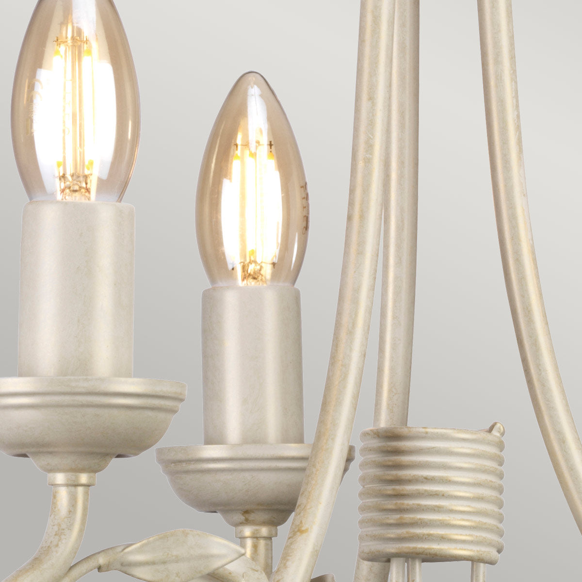 Elstead Lighting Chandelier from the Olivia range. Olivia 3 Light Chandelier Product Code = OV3-IVORY-GOLD