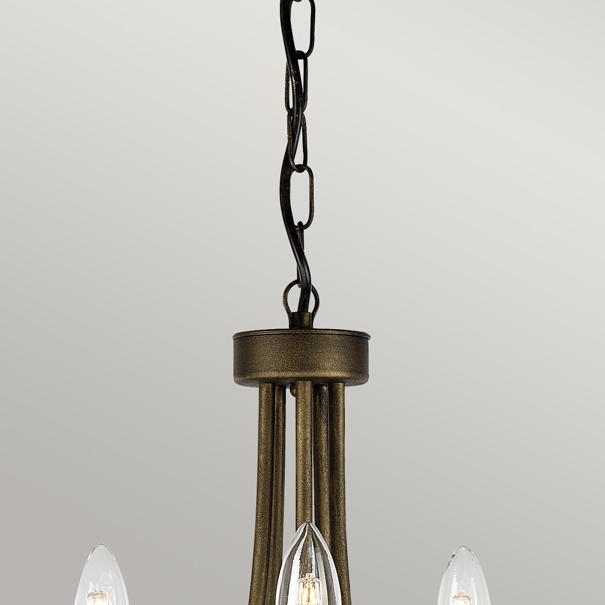 Elstead Lighting Chandelier from the Olivia range. Olivia 5 Light Chandelier Product Code = OV5-BLK-GOLD