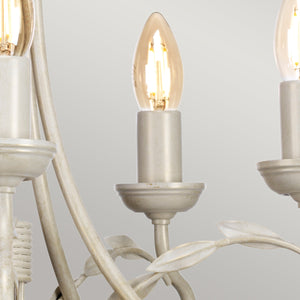 Elstead Lighting Chandelier from the Olivia range. Olivia 5 Light Chandelier Product Code = OV5-IVORY-GOLD