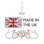 Elstead Lighting Chandelier from the Olivia range. Olivia 5 Light Chandelier – SKU OV5-IVORY-GOLD