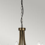 Elstead Lighting Chandelier from the Olivia range. Olivia 8 Light Chandelier Product Code = OV8-BLK-GOLD
