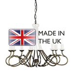 Elstead Lighting Chandelier from the Olivia range. Olivia 8 Light Chandelier – SKU OV8-BLK-GOLD