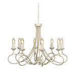 Elstead Lighting Chandelier from the Olivia range. Olivia 8 Light Chandelier – SKU OV8-IVORY-GOLD