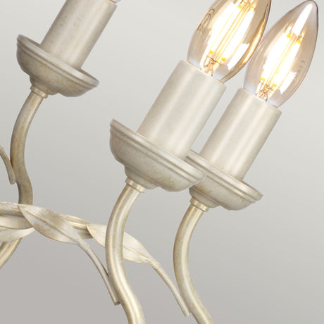 Elstead Lighting Chandelier from the Olivia range. Olivia 8 Light Chandelier Product Code = OV8-IVORY-GOLD