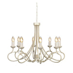Elstead Lighting Chandelier from the Olivia range. Olivia 8 Light Chandelier Product Code = OV8-IVORY-GOLD