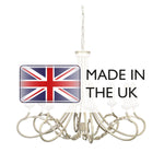 Elstead Lighting Chandelier from the Olivia range. Olivia 8 Light Chandelier – SKU OV8-IVORY-GOLD