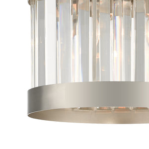 Magnalux Pandora 1 Light Crystal Pendant Satin Chrome Part Number - PAN01SC