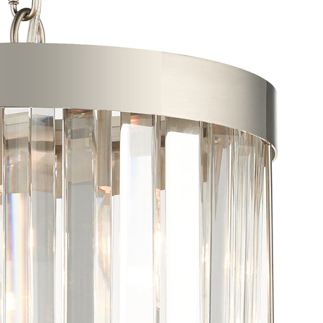 Magnalux Pandora 1 Light Crystal Pendant Satin Chrome Part Number - PAN01SC