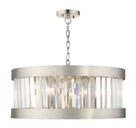 Magnalux Pandora 5 Light Crystal Pendant Satin Chrome Part Number - PAN05SC