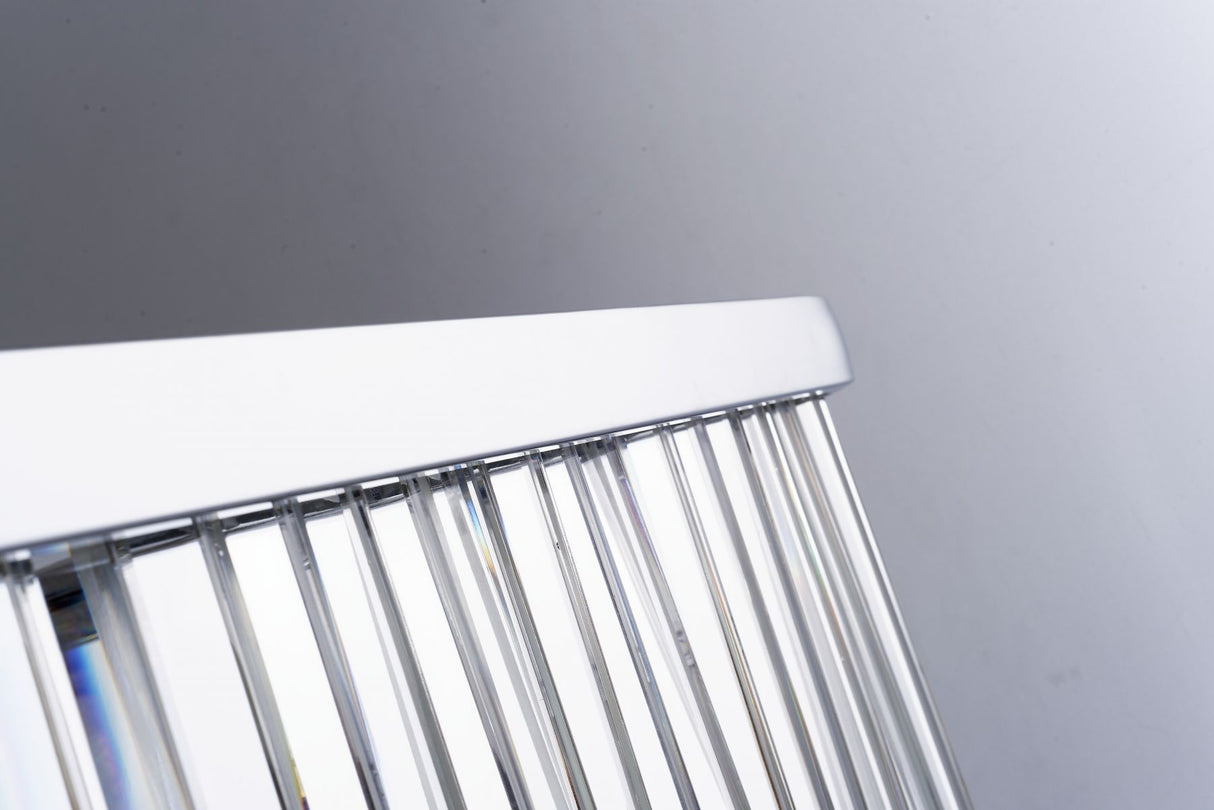 Magnalux Pandora 5 Light Long Crystal Bar Pendant Satin Chrome Part Number - PAN05SCB