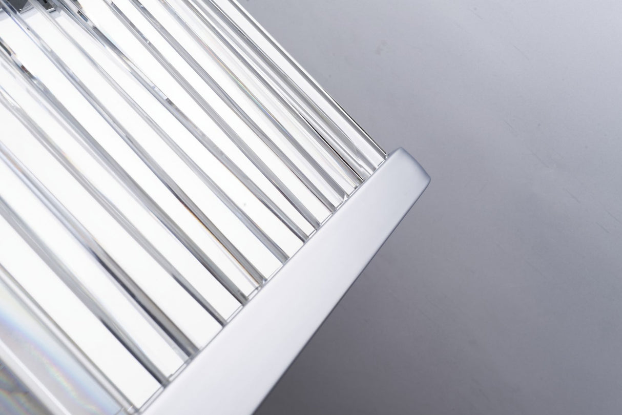 Magnalux Pandora 5 Light Long Crystal Bar Pendant Satin Chrome Part Number - PAN05SCB