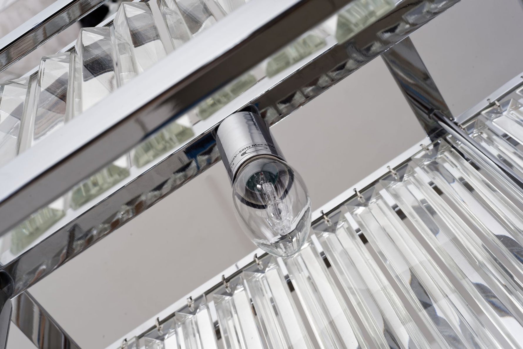 Magnalux Pandora 5 Light Long Crystal Bar Pendant Polished Chrome Part Number - PAN05CHB