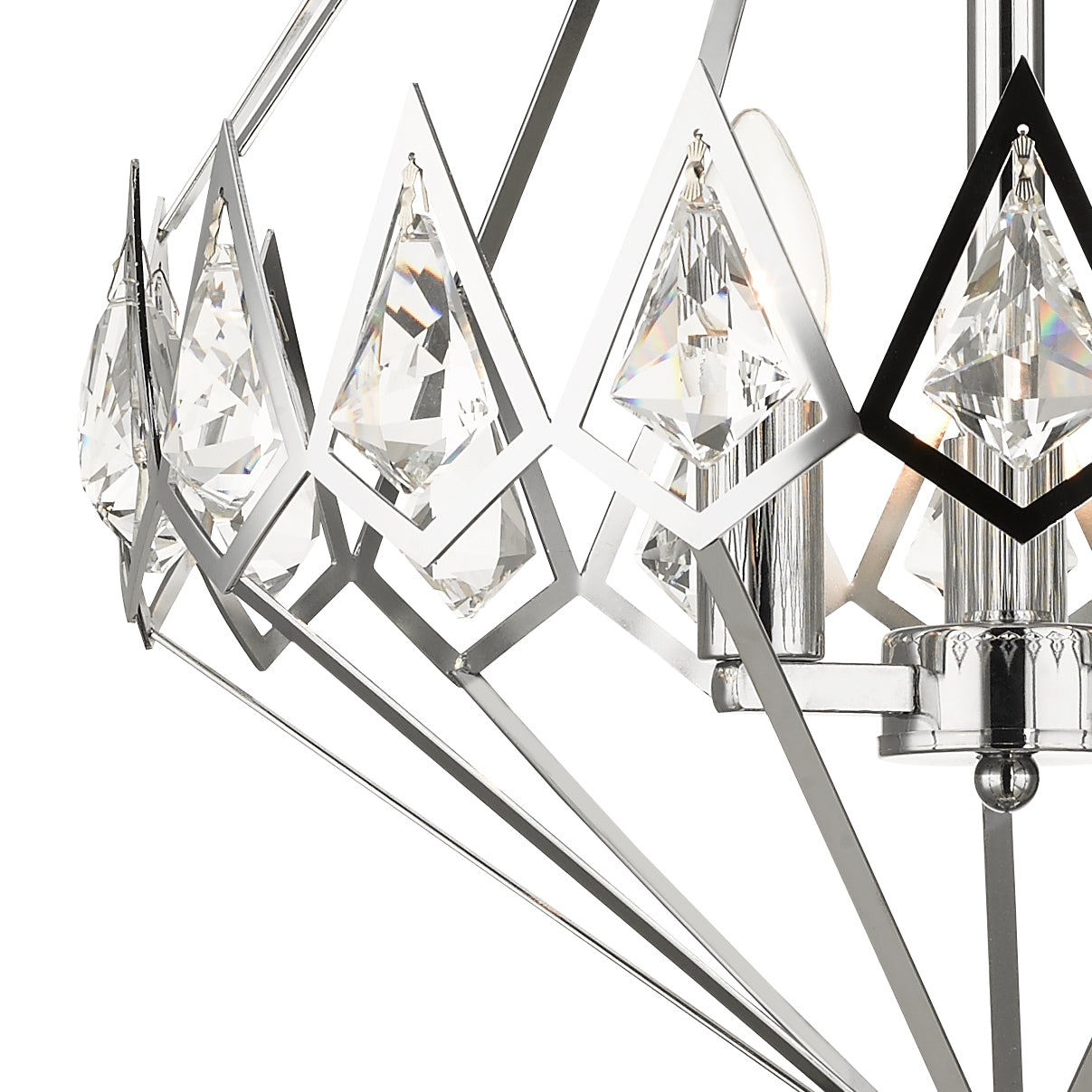 Magnalux Paragon 3 Light Crystal Pendant Polished Chrome Part Number - PAR03CH