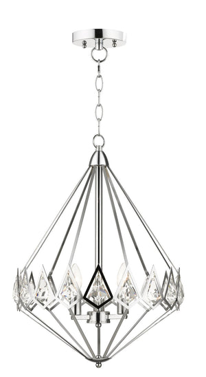 Magnalux Paragon 3 Light Crystal Pendant Polished Chrome Part Number - PAR03CH