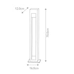 Elstead Lighting Bollard from the Parkstone range. Parkstone Large LED Bollard – SKU PARKSTONE-BOL-A
