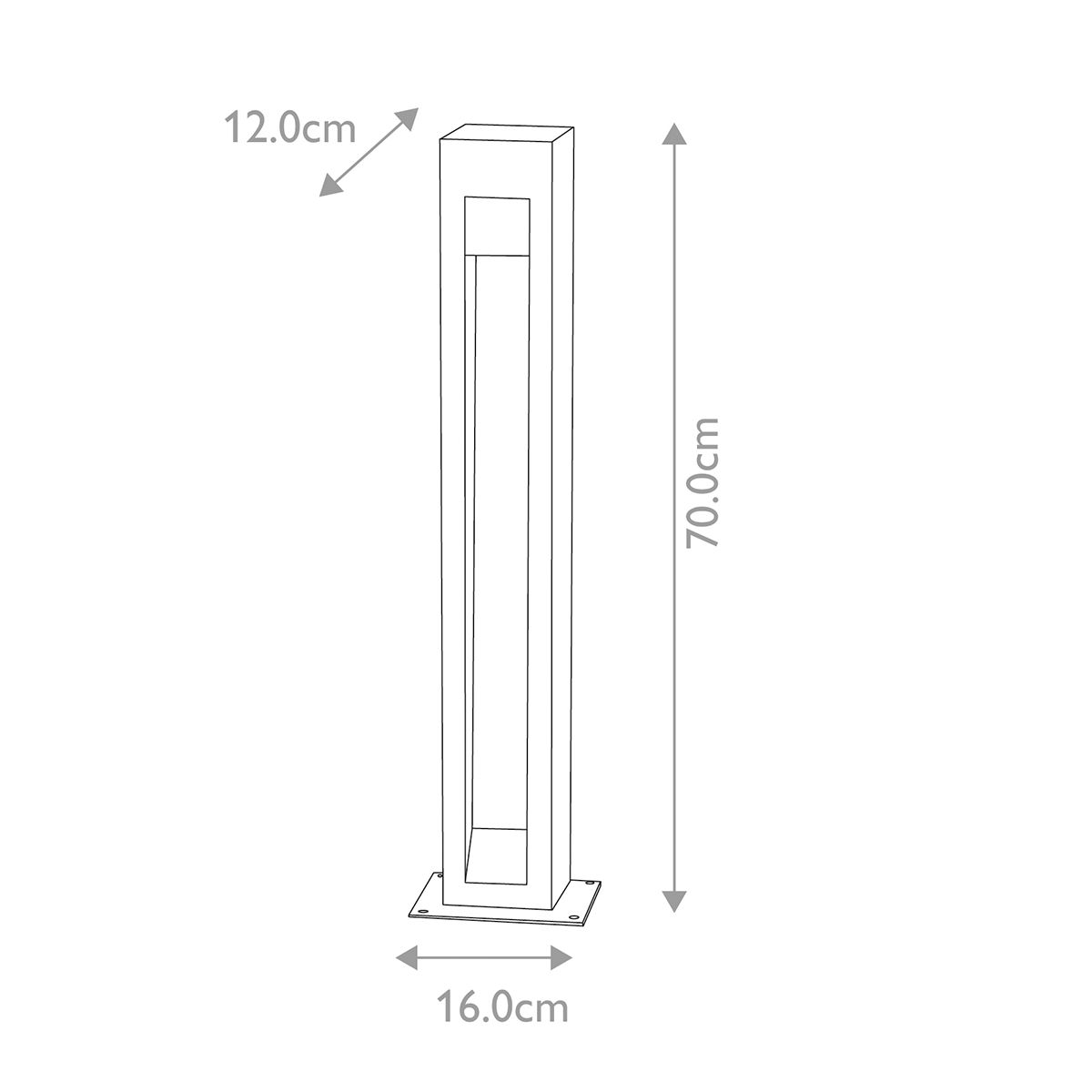 Elstead Lighting Bollard from the Parkstone range. Parkstone Large LED Bollard – SKU PARKSTONE-BOL-A