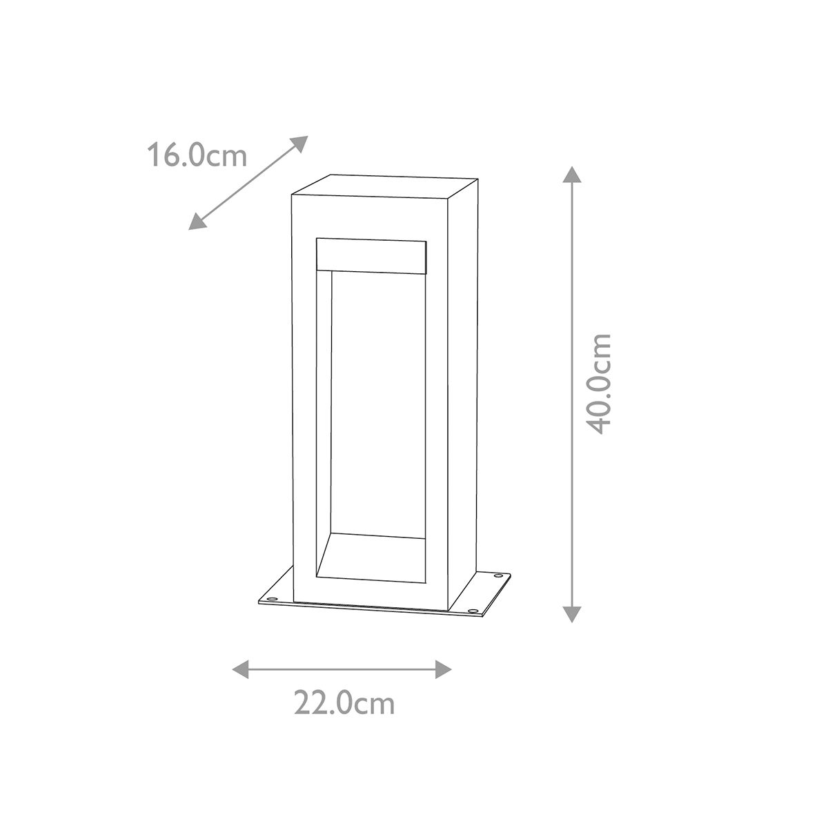 Elstead Lighting Bollard from the Parkstone range. Parkstone Medium LED Bollard – SKU PARKSTONE-BOL-B