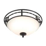 Elstead Lighting Ceiling Flush from the Pembroke range. Pembroke 2 Light Flush Light Style A Product Code = PB-F-A-BLACK