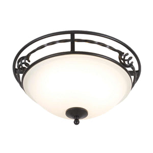 Elstead Lighting Ceiling Flush from the Pembroke range. Pembroke 2 Light Flush Light Style A Product Code = PB-F-A-BLACK