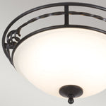 Elstead Lighting Ceiling Flush from the Pembroke range. Pembroke 2 Light Flush Light Style A – SKU PB-F-A-BLACK