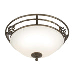 Elstead Lighting Ceiling Flush from the Pembroke range. Pembroke 2 Light Flush Light Style A Product Code = PB-F-A-BLK-GOLD
