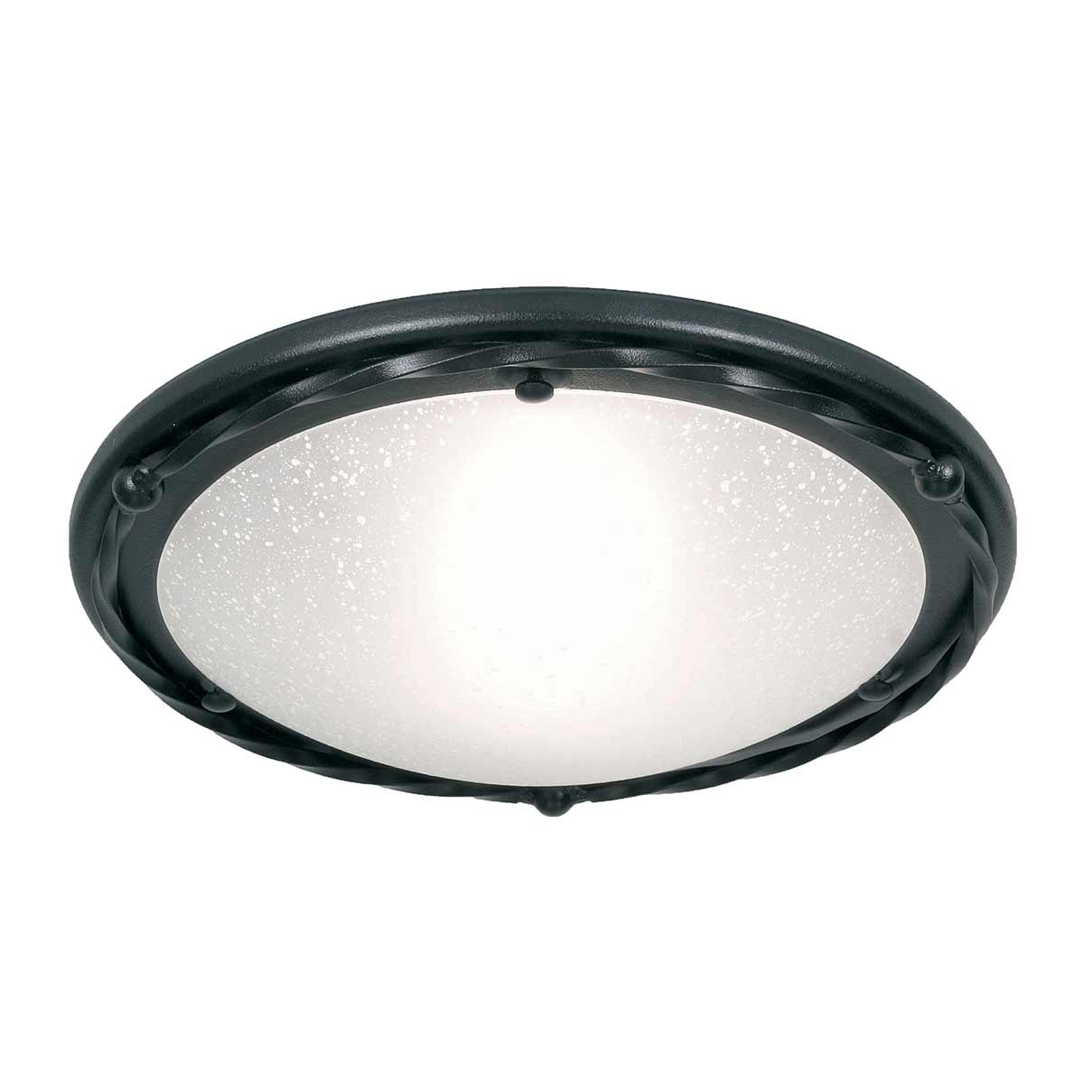 Elstead Lighting Ceiling Flush from the Pembroke range. Pembroke 1 Light Flush Light Style B Product Code = PB-F-B-BLACK
